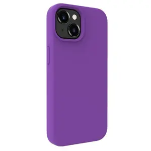 Силиконовый soft-touch чехол Evelatus для Apple iPhone 15 Plus — Deep Purple