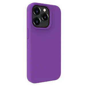 Силиконовый чехол Soft Touch Evelatus для iPhone 15 Pro Max — Deep Purple