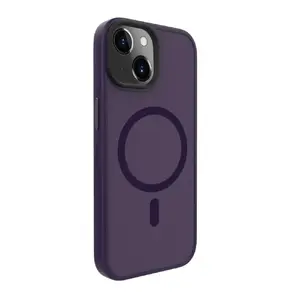 Гибридный защитный чехол Evelatus для iPhone 15 — Deep Purple, PC + TPU