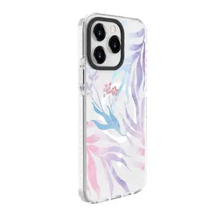 Чехол Evelatus для iPhone 15 Pro Max — задняя панель PC, рамка TPU, MagSafe, индивидуальный цветочный принт