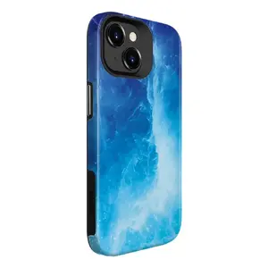 Защитный армированный чехол Evelatus для iPhone 15, TPU + PC, авторский принт Galaxy Blue