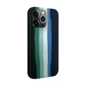 Силиконовый чехол Evelatus для Apple iPhone 15 Pro Max — многоцветный зелёный