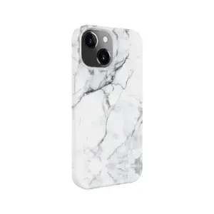 Silikona maciņš Evelatus iPhone 15 Plus, pielāgotā apdruka, balts