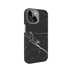 Силиконовый чехол Evelatus для iPhone 15 Plus — с индивидуальным принтом, чёрный