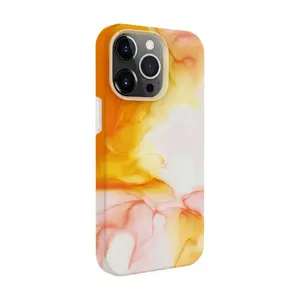Silicone case Evelatus for iPhone 15 Pro Max, customized print, orange
