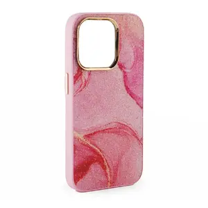 Aizmugures vāciņš iLike iPhone 15 Customized Diamonds sarkans — dekoratīvs aizsargvāciņš iPhone 15