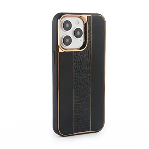 Ādas vāciņš iLike priekš iPhone 15 Pro, pielāgots, melns
