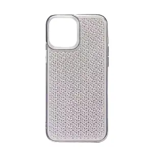 Silicone phone case iLike for iPhone 14 — transparent black, slim protective cover
