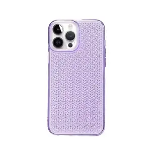 Silicone case iLike for iPhone 14 Pro — Transparent Violet