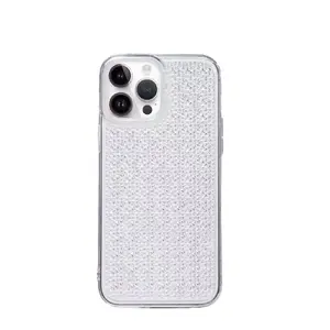 Protective silicone case iLike for iPhone 14 Pro, transparent shine finish