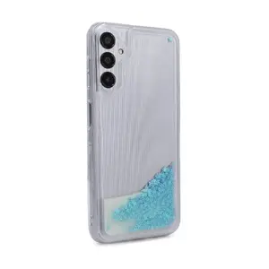 Silikona vāciņš Samsung Galaxy A14 5G — Water Glitter zils