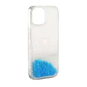 Силиконовый чехол iLike для iPhone 11 — Water Glitter синий