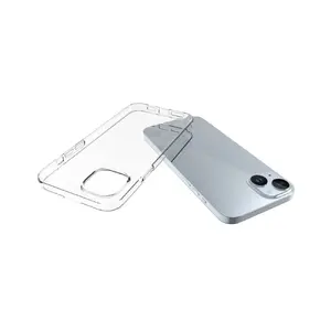 Прозрачный силиконовый чехол Evelatus для iPhone 15 Plus 1.5 мм прозрачный TPU