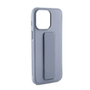 Silikona vāciņš iLike priekš iPhone 15 violets ar statīvu