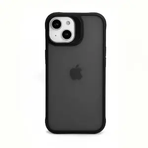 Чехол iLike для iPhone 15 Plus матовый чёрный PC — жёсткая защитная накладка