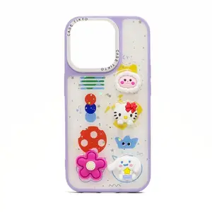Protective Cartoon Cover for iPhone 13 by Apple — Purple