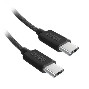USB C to USB C cable SBS TECABLETISSUETCCB 1.5 m USB 2.0 Black