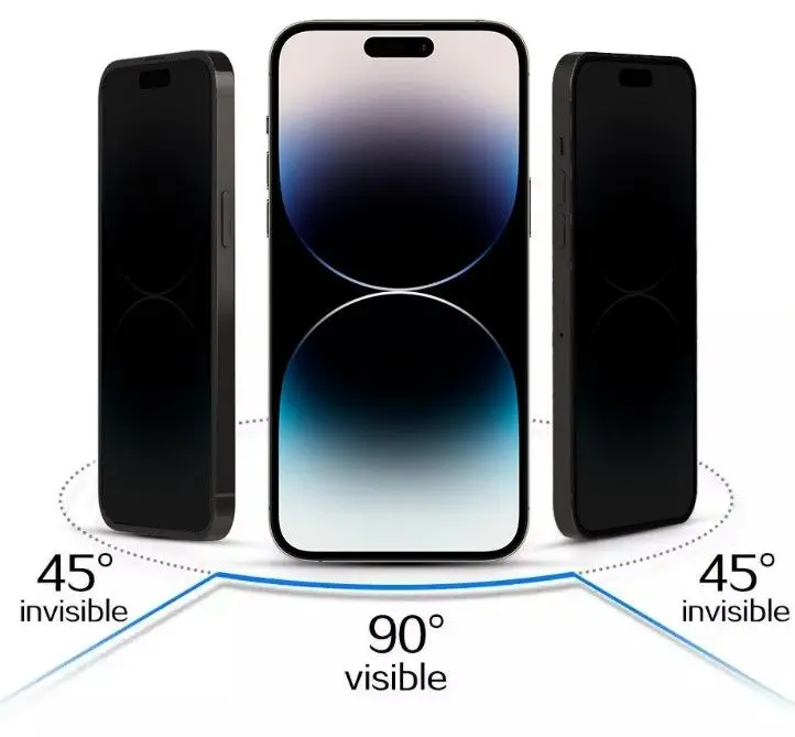 Aizsargstikls ar privātuma filtrāciju iPhone 15