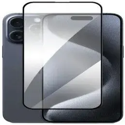 Защитное стекло Evelatus Full Cover для Apple iPhone 15 Pro Max, антистатическое, светло-черное