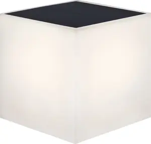 Saules sienas lampa NewGarden LUMWLC012XXSPNW — kompakts 12×12×12 collu ārējais saules enerģijas gaismeklis