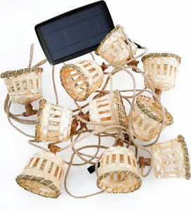 Solar string lights NewGarden AURORA LUMAUR800XXSLNW, jute cord, outdoor decorative lighting