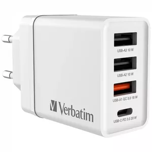 Charger Indoor Verbatim 49700 Universal White AC Fast charging