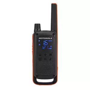 Motorola Talkabout T82 Quad Case Walkie-Talkies rācija 16 kanāli 446 - 446.2 MHz Melns, Oranžs