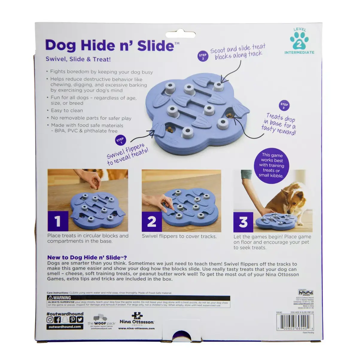Outward Hound Hide N' Slide — interaktīva suņu mīkla Photo 3
