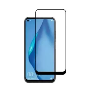 Защитное стекло HQ с полным клеевым слоем для Huawei P40 Lite E — 11D, чёрное