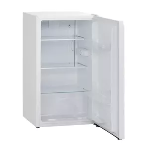 Refrigerator Scandomestic SKS 92 W — freestanding fridge, 92 L, white, 475×448×842 mm, energy class E, 107 kWh/yr