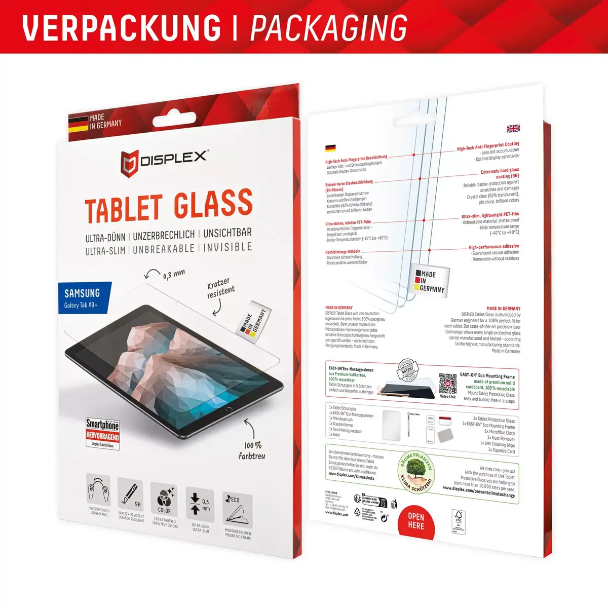 Screen Protector Displex Galaxy Tab A9+ Photo 8