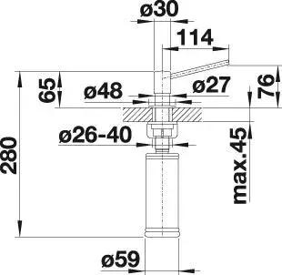 Дозатор для мыла Blanco Torre 300 мл Photo 2