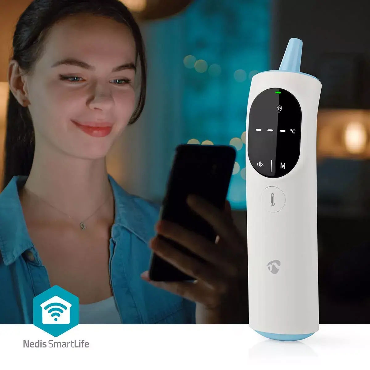 Nedis BTHTIR10WT digital ear and forehead thermometer Photo 11