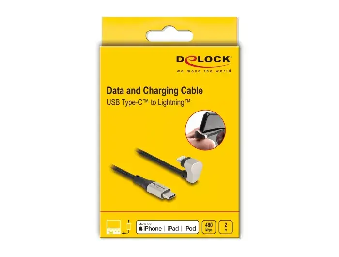 Data and charging cable DeLOCK USB Type-C to Lightning 180° Photo 7