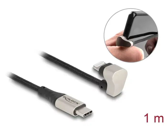 Datu un uzlādes kabelis DeLOCK USB Type-C uz Lightning Photo 3