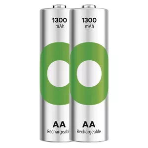 Аккумулятор GP ReCyko 1300 AA (HR6) 2 шт — NiMH 1,2 В, 1300 мА·ч