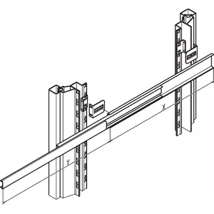 Mounting kit telescopic slide SCHROFF 21120159 for rack installation
