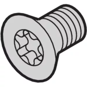 Screw Torx CSK M4x14 SCHROFF, Torx countersunk screw M4×14, pack of 100