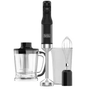Погружной (ручной) блендер Black & Decker BXHBA1501E — 1500 Вт, съёмный стержень, лезвие из нержавеющей стали, мерный кувшин