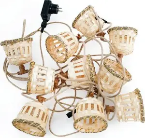 Garden light NewGarden AURORA GUIRLANDA cable jute LUMAUR800XXOCNW – decorative outdoor string light