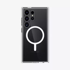 Viedtālruņa maciņš Spigen Ultra Hybrid Metal Ring priekš Galaxy S24 Ultra, caurspīdīgs, PC, der 6,8" (17,3 cm)