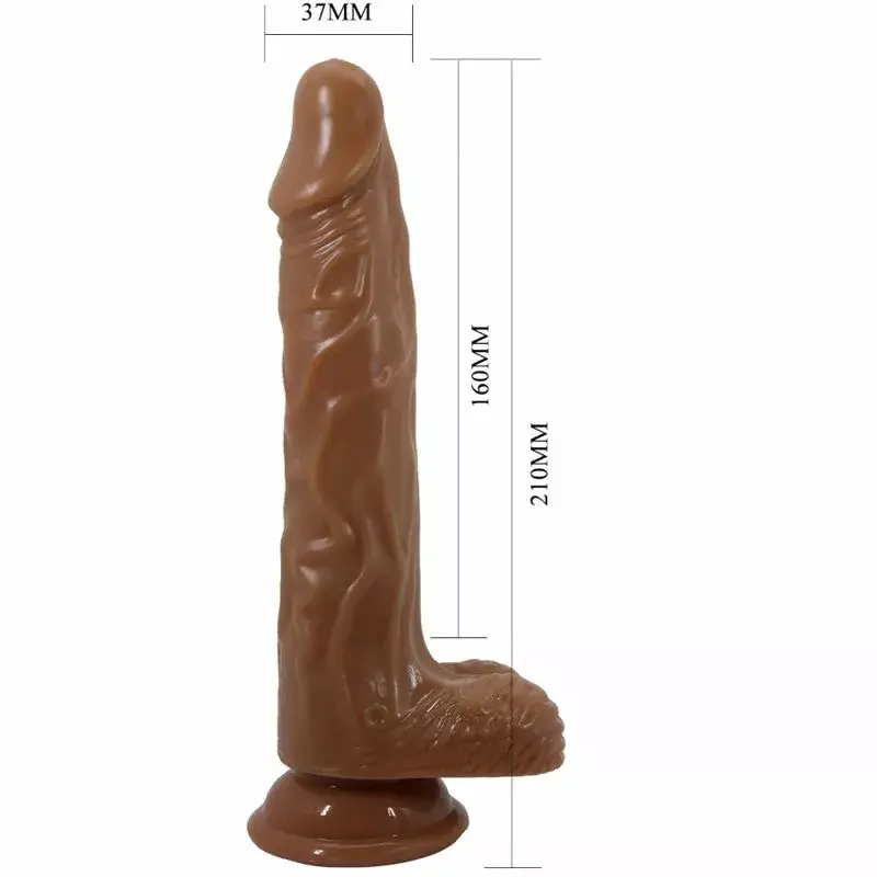 Dildo BAILE Silicone Black — realistic silicone dildo Photo 5