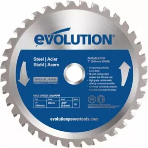 Circular TCT Saw Blade Evolution 180 mm 36 teeth for Steel (EVO-180-36-S)