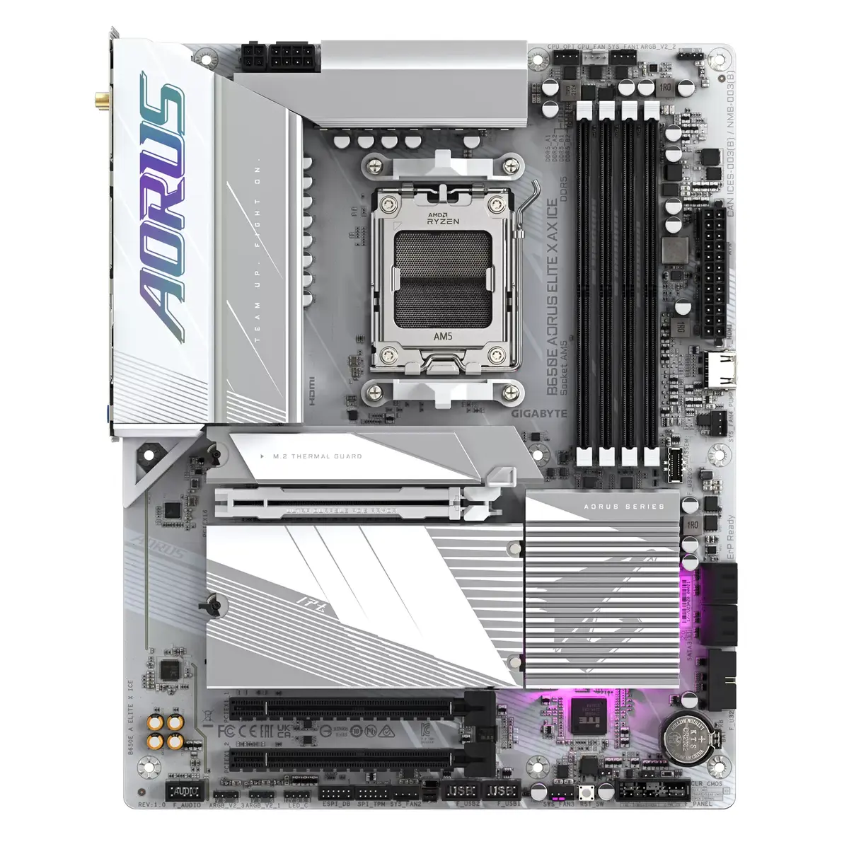 Pamatplate GIGABYTE B650E AORUS ELITE X AX ICE, B650E Photo 2
