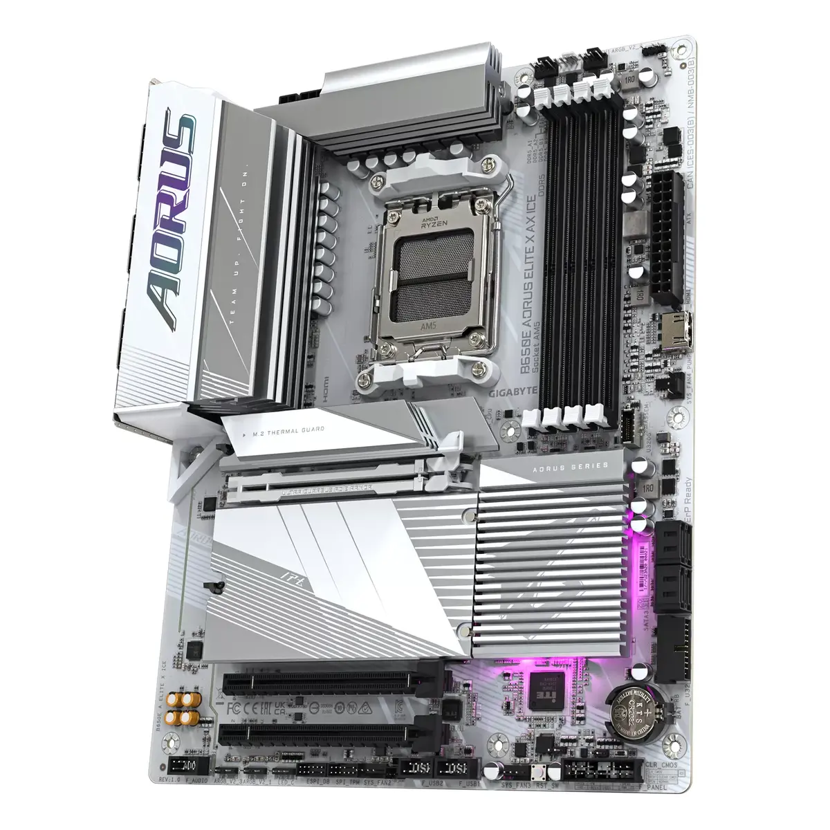 Pamatplate GIGABYTE B650E AORUS ELITE X AX ICE, B650E Photo 4