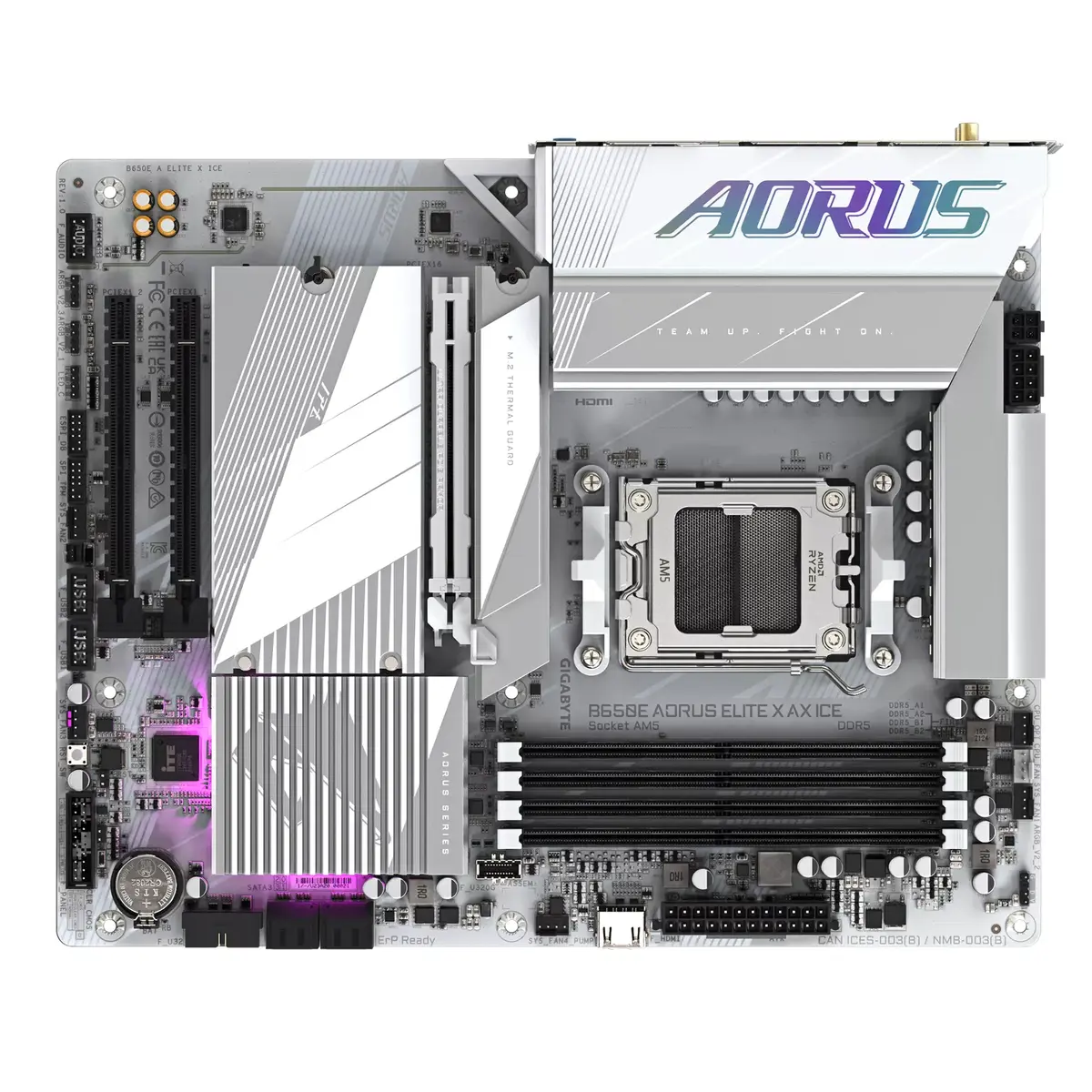 Pamatplate GIGABYTE B650E AORUS ELITE X AX ICE, B650E Photo 5