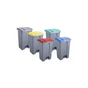 Rectangular Waste Bin Helit H2402387 87 L Grey with Hook