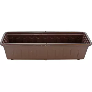 Flower box Vodar 4720992, 40 cm, Popular brown