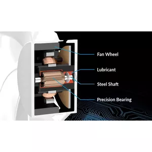 Virtually Silent due Fluid Dynamic Bearing