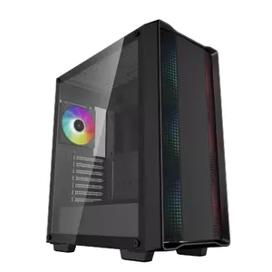 PC case DeepCool CC560 ARGB V2 Midi Tower Black — ATX/Micro‑ATX/Mini‑ITX, tempered glass, aRGB, supports up to 370 mm GPU